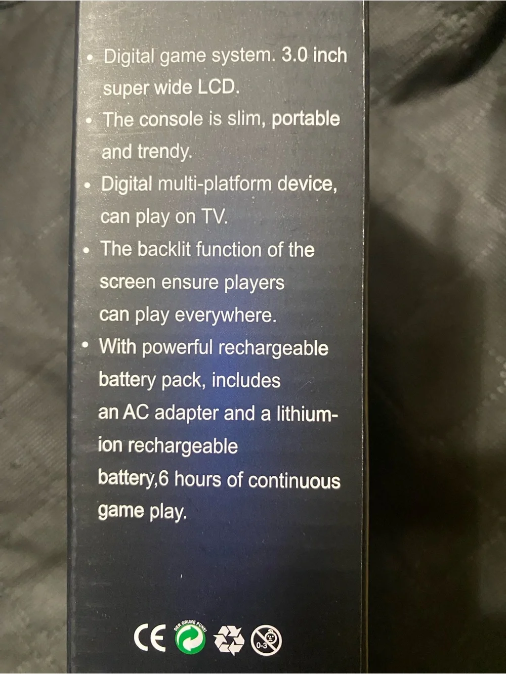Plus Portable Handheld Game Console - Black